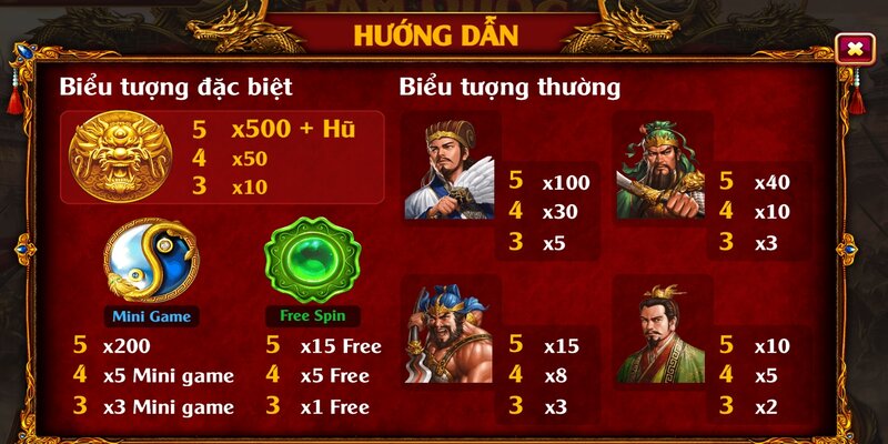 Cách chơi game slot Tam Quốc Rikvip chi tiết cho tân thủ